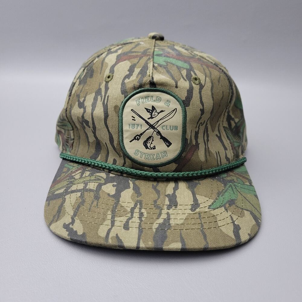 Field & Stream x Mossy Oak “1871 Club” Members Only Camouflage Rope Snapback Hat